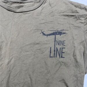 Nine Line “Freedom Dimensions” Men's Olive Short Sleeve Tee
